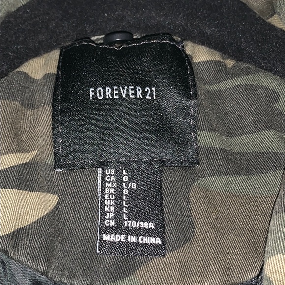 Forever 21 utility camo jacket - Picture 4 of 5
